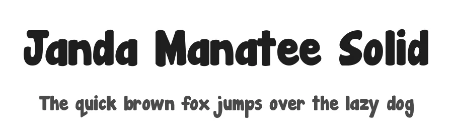 Janda Manatee Solid by Kimberly Geswein — Display Font