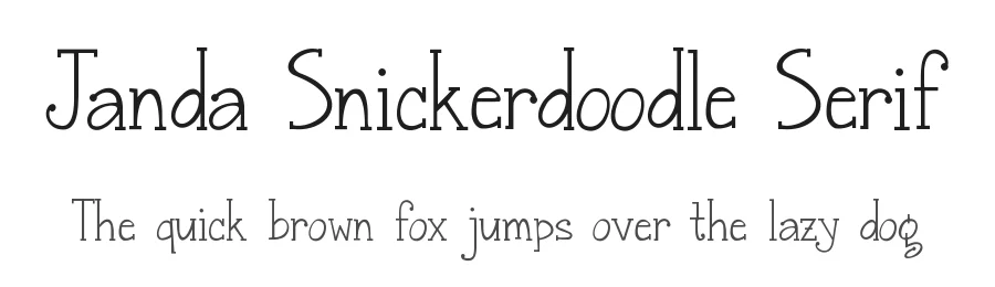 Janda Snickerdoodle Serif by Kimberly Geswein — Display Font