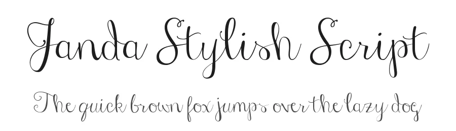 Janda Stylish Script by Kimberly Geswein — Script Font