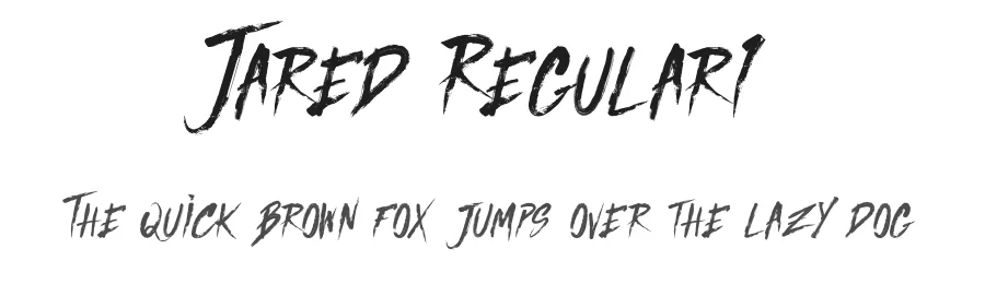 Jared Regular1 by Fontdation β Display Font
