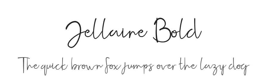 Jellaine Bold by Sayins — Script Font