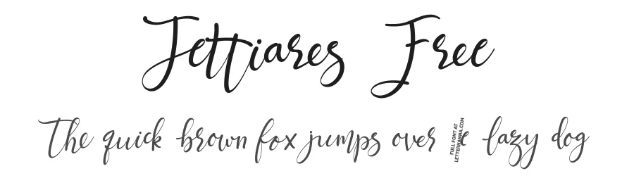 Jettiares Free by Rinaldo Hasibuan β Script Font