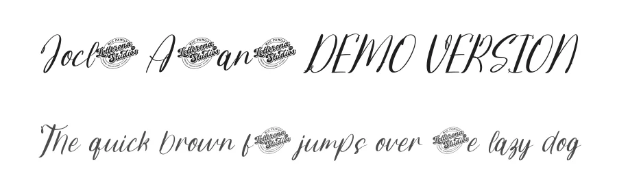 Joclin Ailanet DEMO VERSION by Heru Utama Putra — Script Font