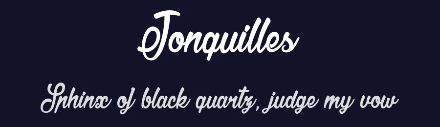 Jonquilles by dcoxy Medina Gregory — Script Font — thumbnail 2