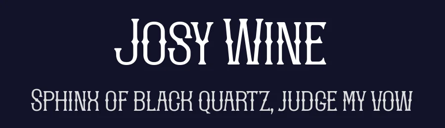 Josy Wine by Situjuh Nazara — Display Font — thumbnail 2