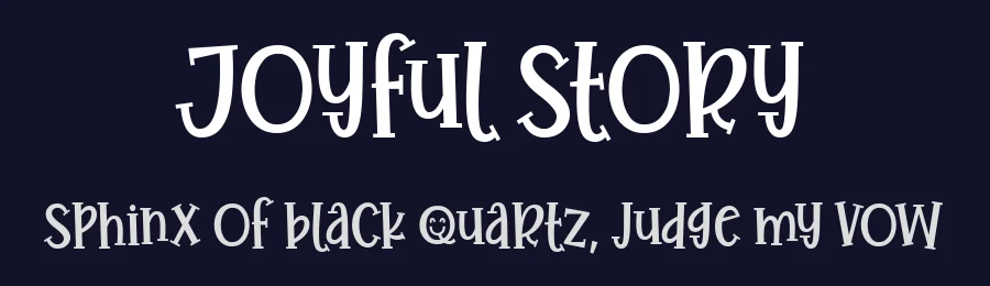 Joyful Story by Situjuh Nazara — Display Font — thumbnail 2