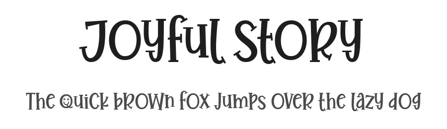 Joyful Story by Situjuh Nazara — Display Font