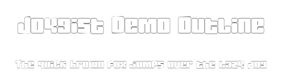 Joygist Demo Outline by Wildan Suprian Syah — Display Font