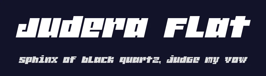 Judera Flat by Fernando Haro — Display Font — thumbnail 2