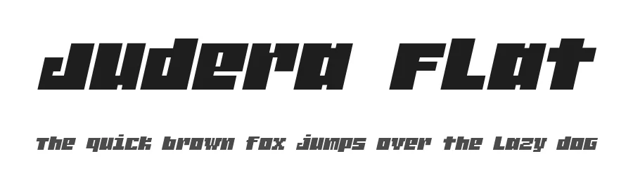 Judera Flat by Fernando Haro — Display Font