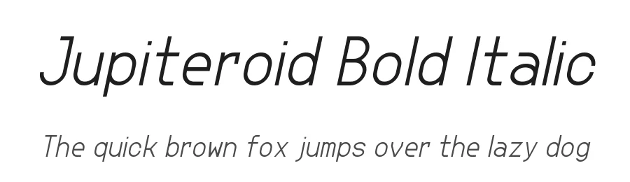 Jupiteroid Bold Italic by GGBotNet — Sans Font