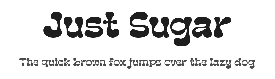 Just Sugar by Situjuh Nazara — Display Font