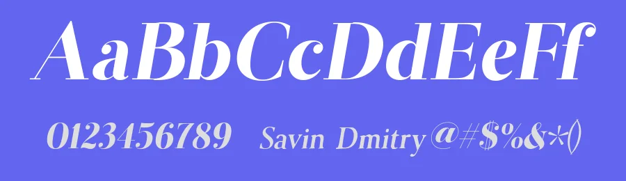 JWH by Dmitry Savin — Serif Font — thumbnail 3