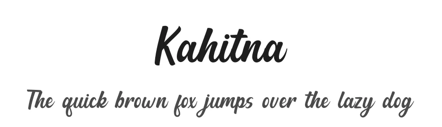 Kahitna by Skiiller studio โ Script Font
