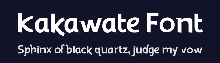 Kakawate Font by Jean Catalano — Display Font — thumbnail 2