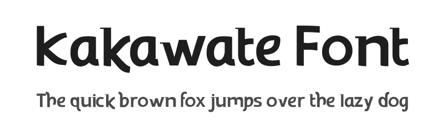 Kakawate Font by Jean Catalano — Display Font