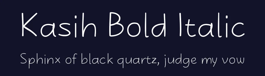 Kasih Bold Italic by Situjuh Nazara — Display Font — thumbnail 2