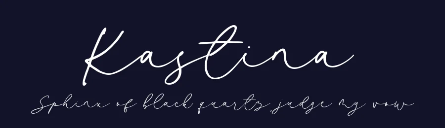 Kastina by Muhamad Yusron  Billah — Script Font — thumbnail 2