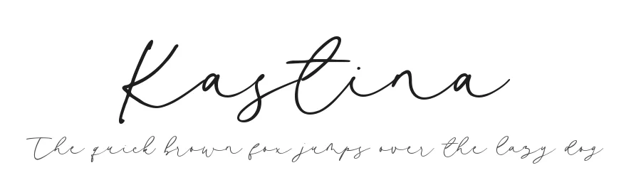 Kastina by Muhamad Yusron Billah — Script Font