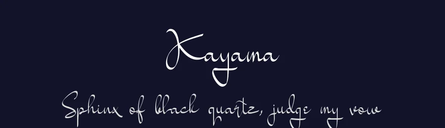 Kayama by erlosDESIGN — Sans Font — thumbnail 2
