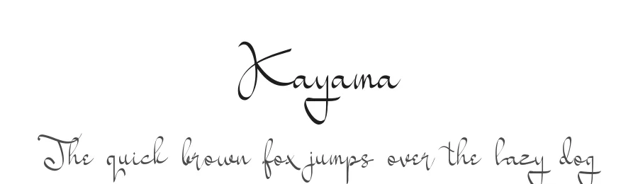 Kayama by erlosDESIGN — Sans Font
