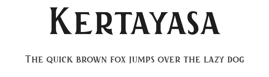 Kertayasa by akufadhl โ Display Font
