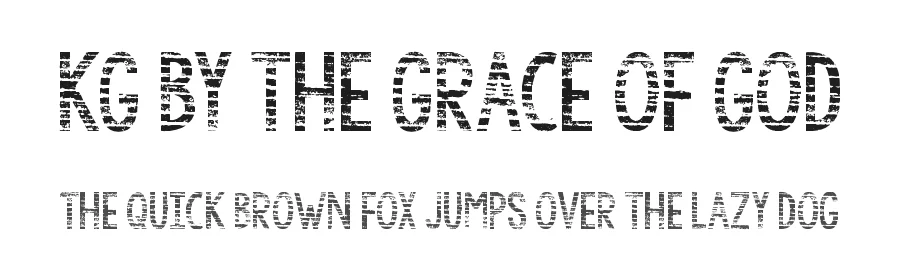 KG By the Grace of God by Kimberly Geswein — Display Font