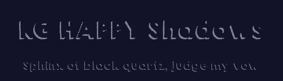 KG HAPPY Shadows by Kimberly Geswein — Display Font — thumbnail 2