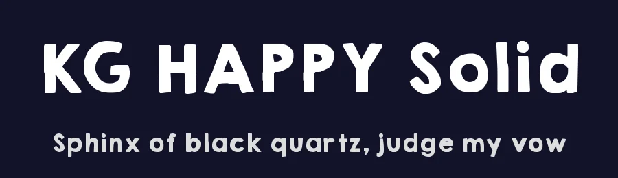 KG HAPPY Solid by Kimberly Geswein — Display Font — thumbnail 2