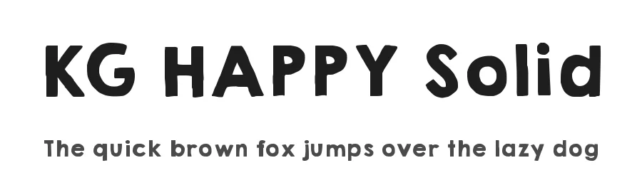 KG HAPPY Solid by Kimberly Geswein — Display Font