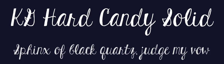 KG Hard Candy Solid by Kimberly Geswein — Display Font — thumbnail 2