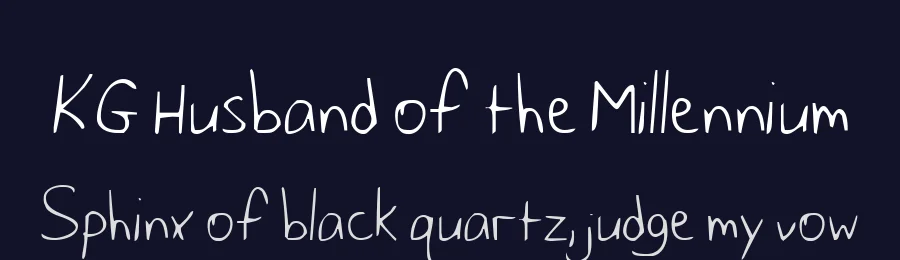 KG Husband of the Millennium by Kimberly Geswein — Script Font — thumbnail 2