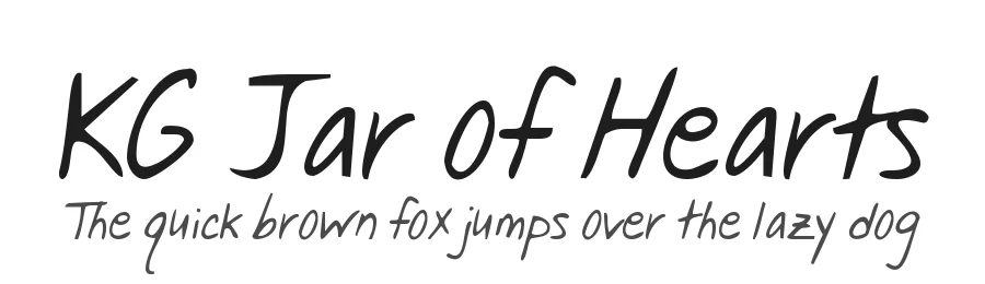 KG Jar of Hearts by Kimberly Geswein — Display Font