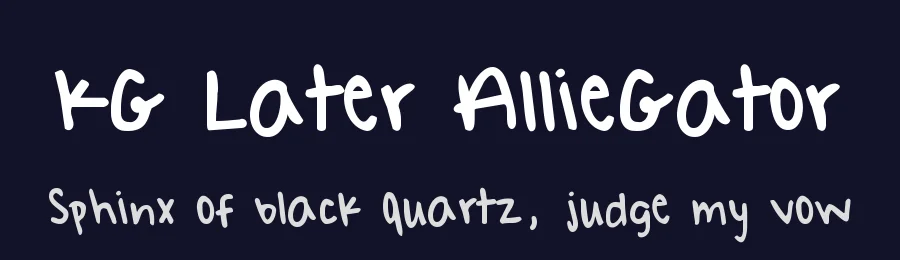 KG Later AllieGator by Kimberly Geswein — Script Font — thumbnail 2