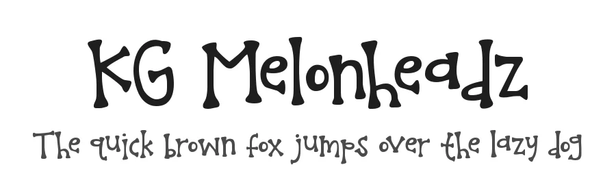 KG Melonheadz by Kimberly Geswein — Display Font