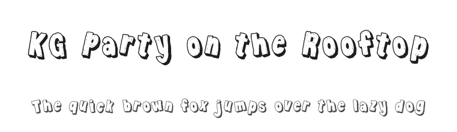 KG Party on the Rooftop by Kimberly Geswein — Display Font