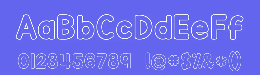 KG Red Hands Outline by Kimberly Geswein — Display Font — thumbnail 3