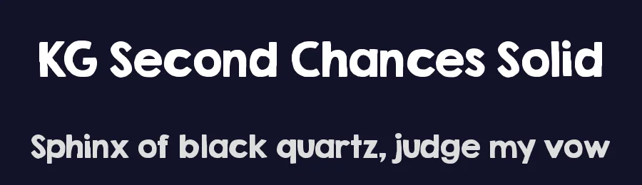 KG Second Chances Solid by Kimberly Geswein — Display Font — thumbnail 2