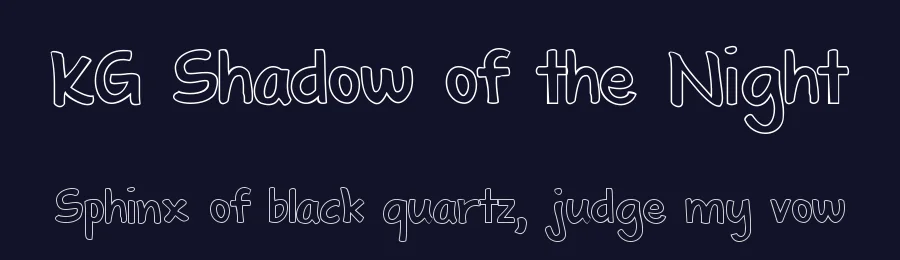 KG Shadow of the Night by Kimberly Geswein — Display Font — thumbnail 2