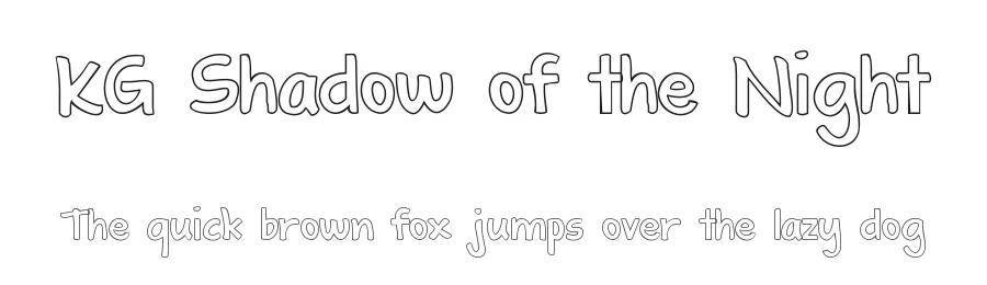 KG Shadow of the Night by Kimberly Geswein — Display Font