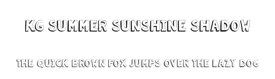 KG Summer Sunshine Shadow by Kimberly Geswein — Display Font