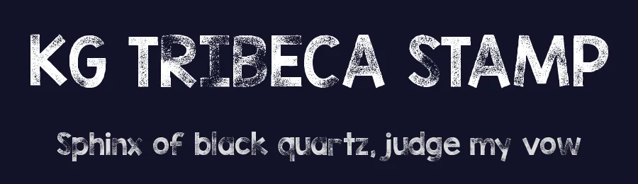 KG TRIBECA STAMP by Kimberly Geswein — Display Font — thumbnail 2