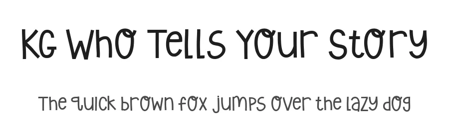 KG Who Tells Your Story by Kimberly Geswein — Display Font