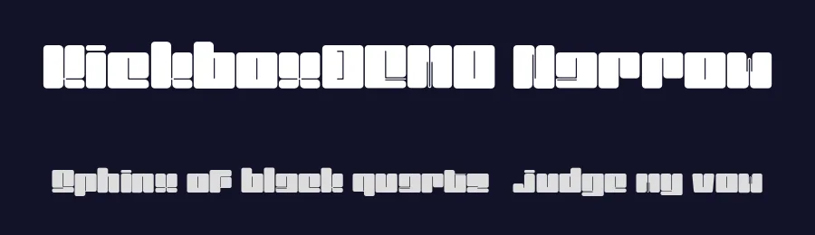 KickboxDEMO Narrow by Dharmas Studio — Display Font — thumbnail 2