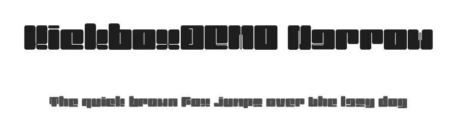 KickboxDEMO Narrow by Dharmas Studio — Display Font