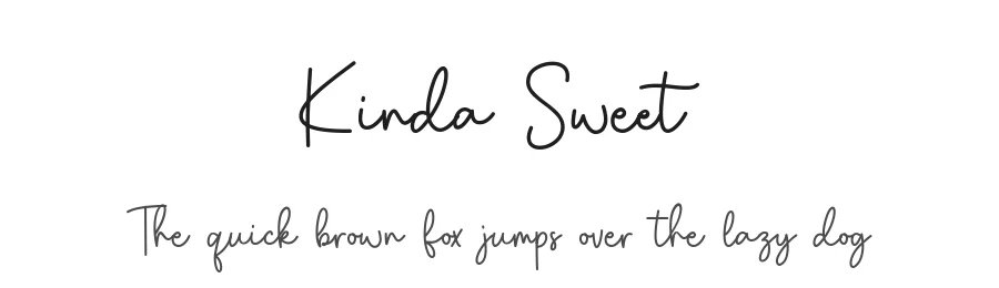 Kinda Sweet by Nofi Sofyan Hadi — Sans Font