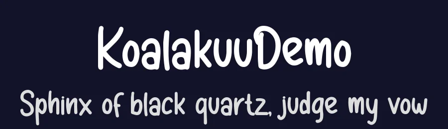 KoalakuuDemo by Dwi Krisdiantoro — Sans Font — thumbnail 2