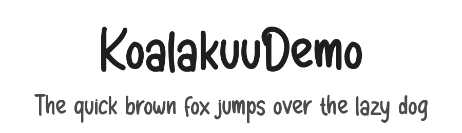KoalakuuDemo by Dwi Krisdiantoro — Sans Font