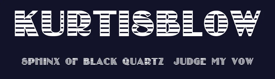 KURTISBLOW by CHAFOMON — Sans Font — thumbnail 2