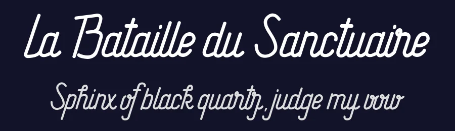 La Bataille du Sanctuaire by Maelle.K — Script Font — thumbnail 2
